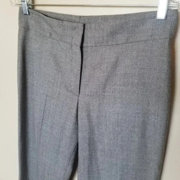 Akris Wool Grey Dress Pants Trousers Straight Leg 6 - Picture 9 of 10